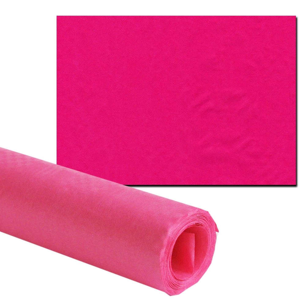 100cm x 50 Meter Rosa Papiertischdecke Tischdecke Rolle Damastprägung 