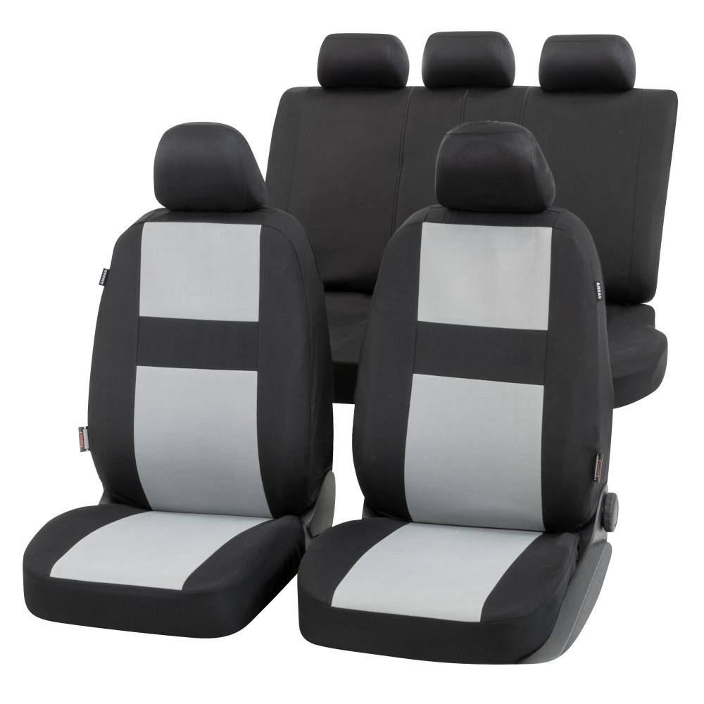 Sitzbezüge grau Komplettset Universal Auto Sitzbezug Schonbezüge Set -,  35,95 €