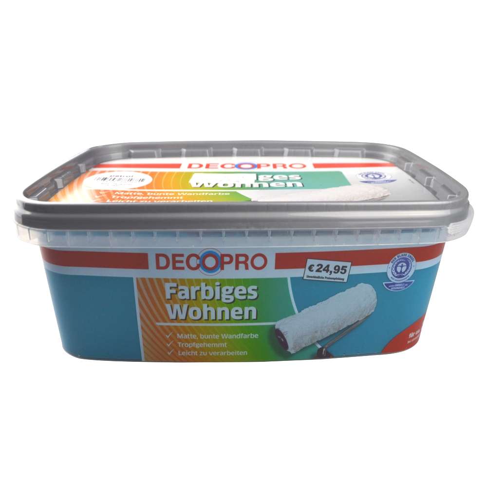 DecoPro Wandfarbe 2,5 Liter petrol matt | Sonderpreis Baumarkt
