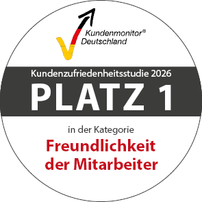 Siegel - Freundlichkeit der Mitarbeiter