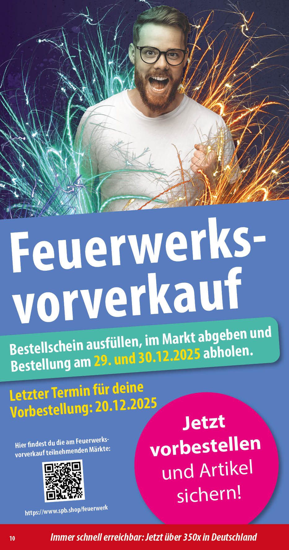 Feuerwerk-Prospekt