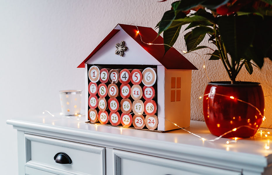  Modernes Adventsgesteck