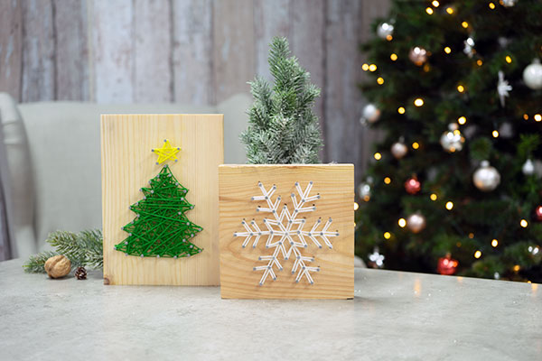 Weihnachtliche Nagelbilder