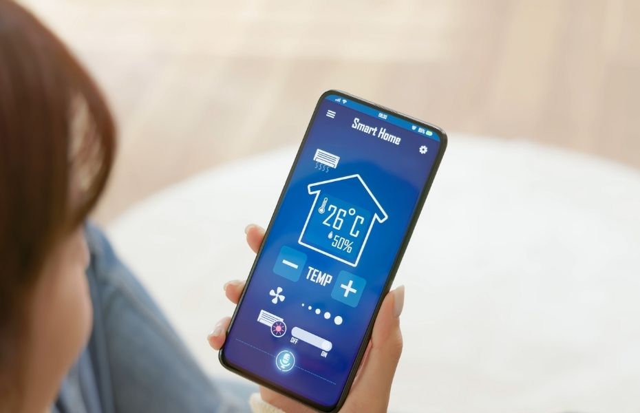 Smart Home App auf Smartphone