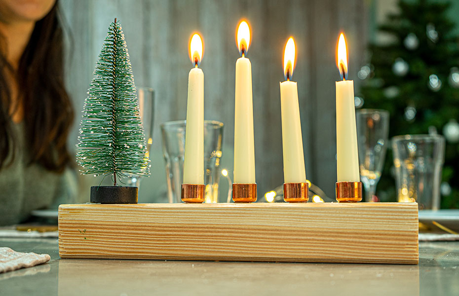  Modernes Adventsgesteck
