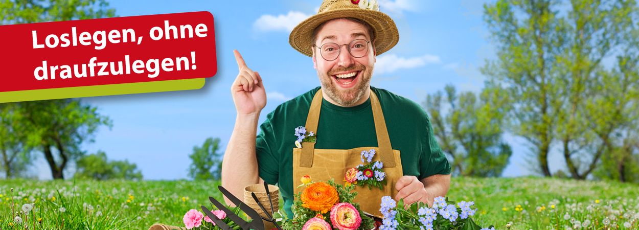 Headerbanner Loslegen, ohne draufzulegen