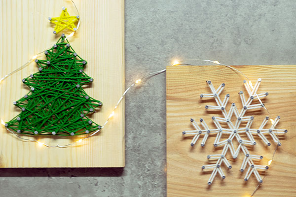 Weihnachtliche Nagelbilder