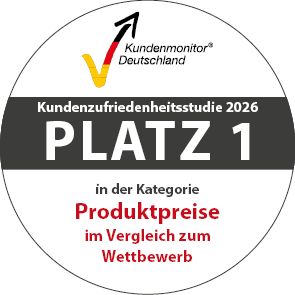 Siegel - Produktpreise im Vergleich zum Wettbewerb