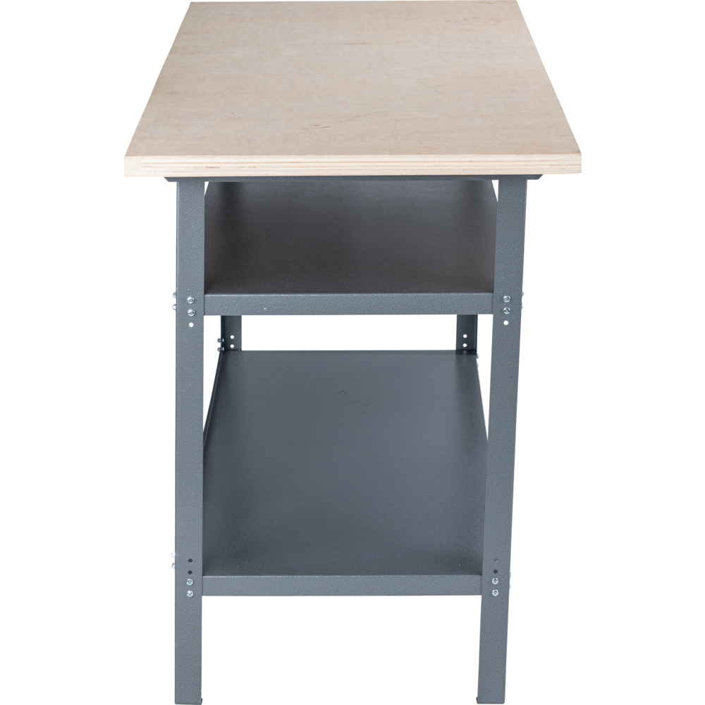 GERMANIA® Werkbank mit Holzplatte und 2 Einlegeböden image number 2