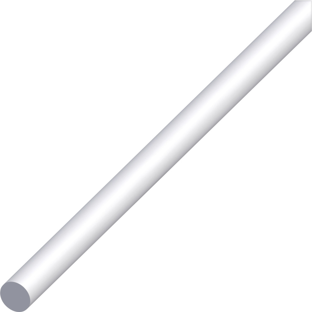 Rundstange Aluminium eloxiert 1000 x &Oslash; 4 mm silberfarben