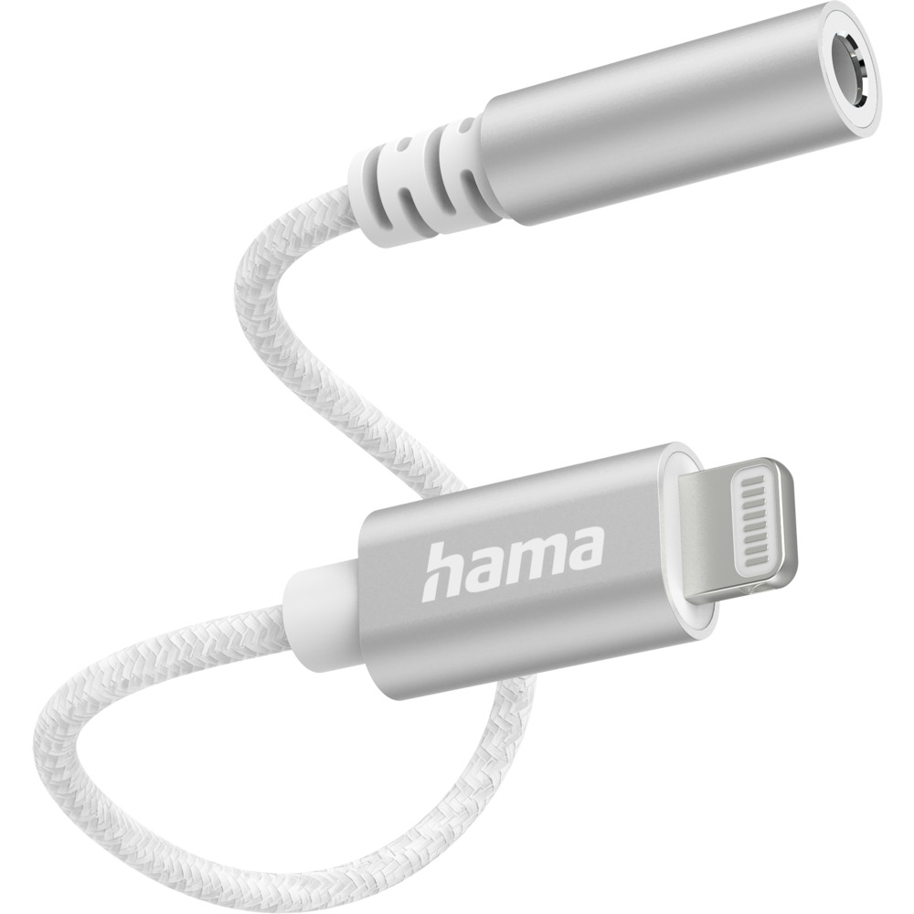 Aux-Adapter Lightning zu 3,5-mm Klinke-Buchse, wei&szlig;