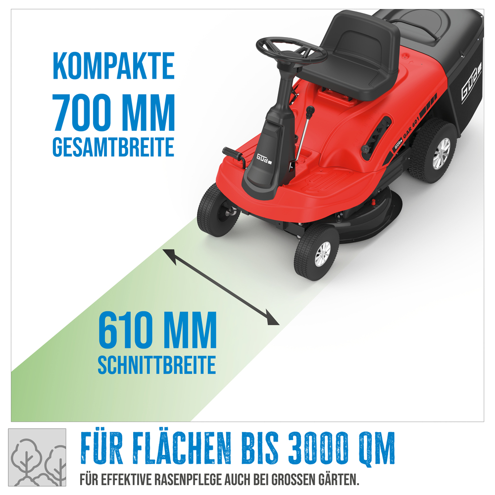 Güde® Rasentraktor GAR 601 5-Gang Schaltung 6,5 PS image number 14