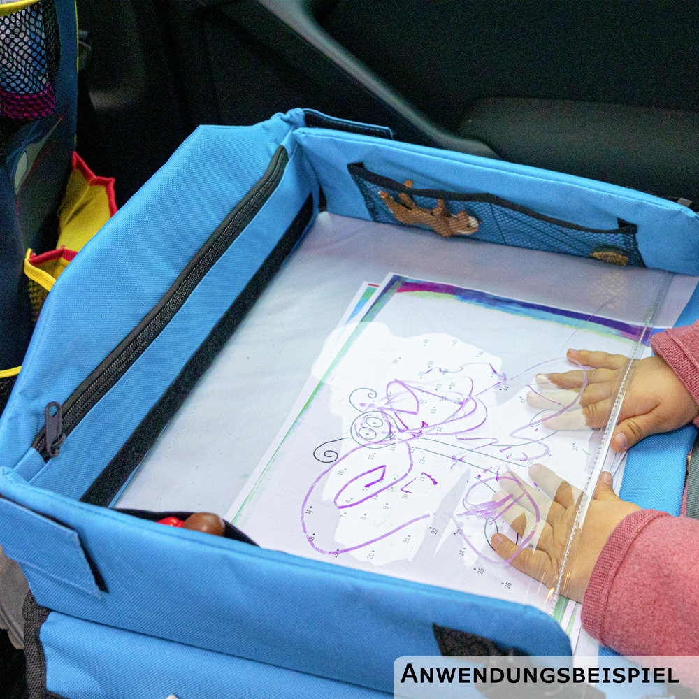 Kinder Reisetisch Auto 33,5 x 41 x 3 cm hellblau image number 2