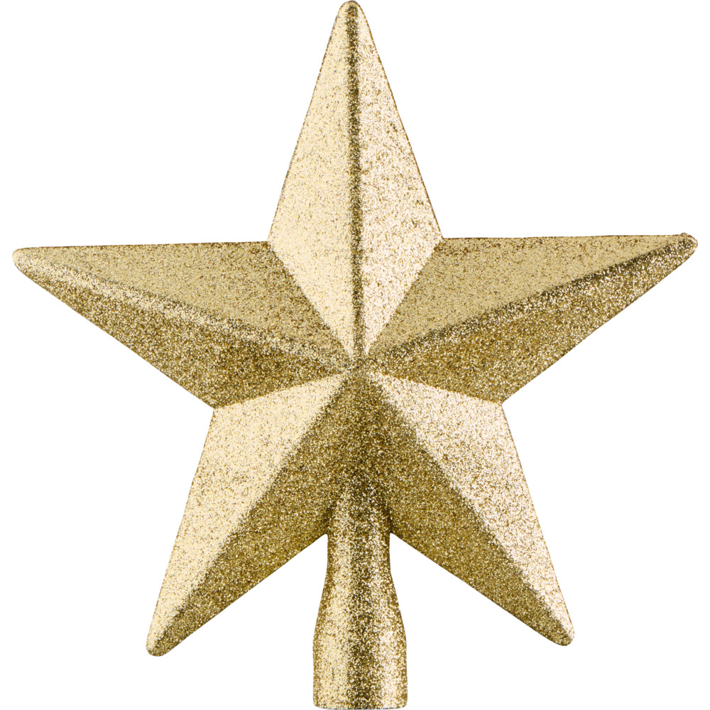 Weihnachtsbaumspitze sternförmig mit Glitter image number 2