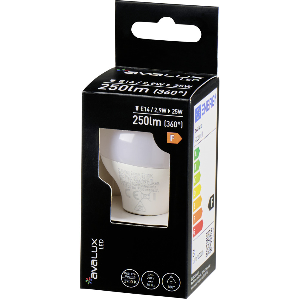 LED Tropfen E14, 3W, 250lm image number 1
