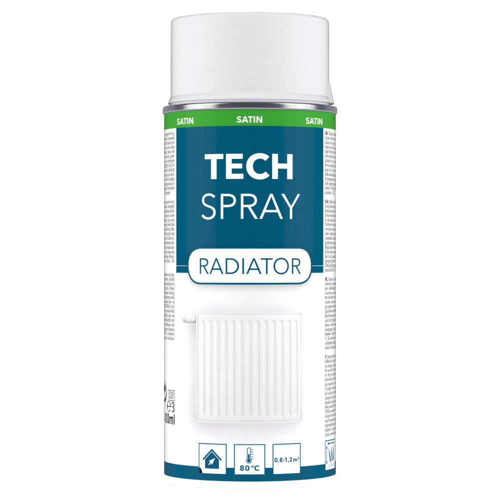 Heizkörperlack Tech Spray 400 ml satin in weiß