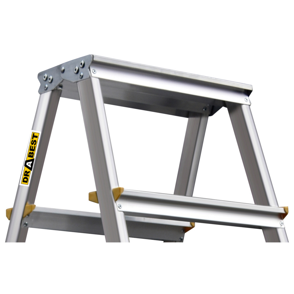 Trittleiter aus Aluminium mit 2x5 Stufen image number 2