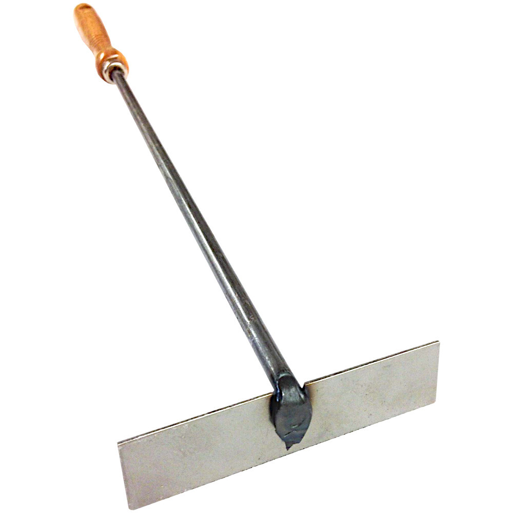 Feuerkratzer aus Stahl mit Holzgriff image number 1