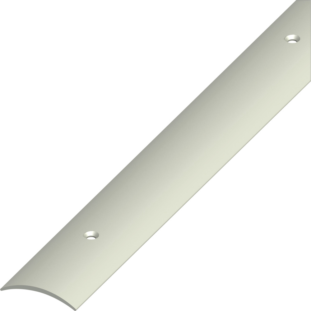 &Uuml;bergangsprofil PVC gew&ouml;lbt 1000 x 30 x 5 mm graubeige gelocht