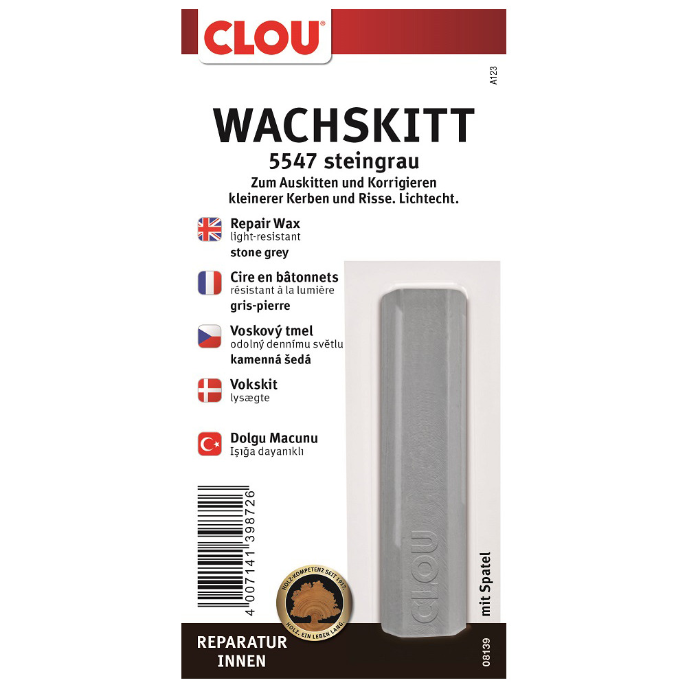 Clou Wachskitt Nr. 5547 Steingrau, 1 Stück