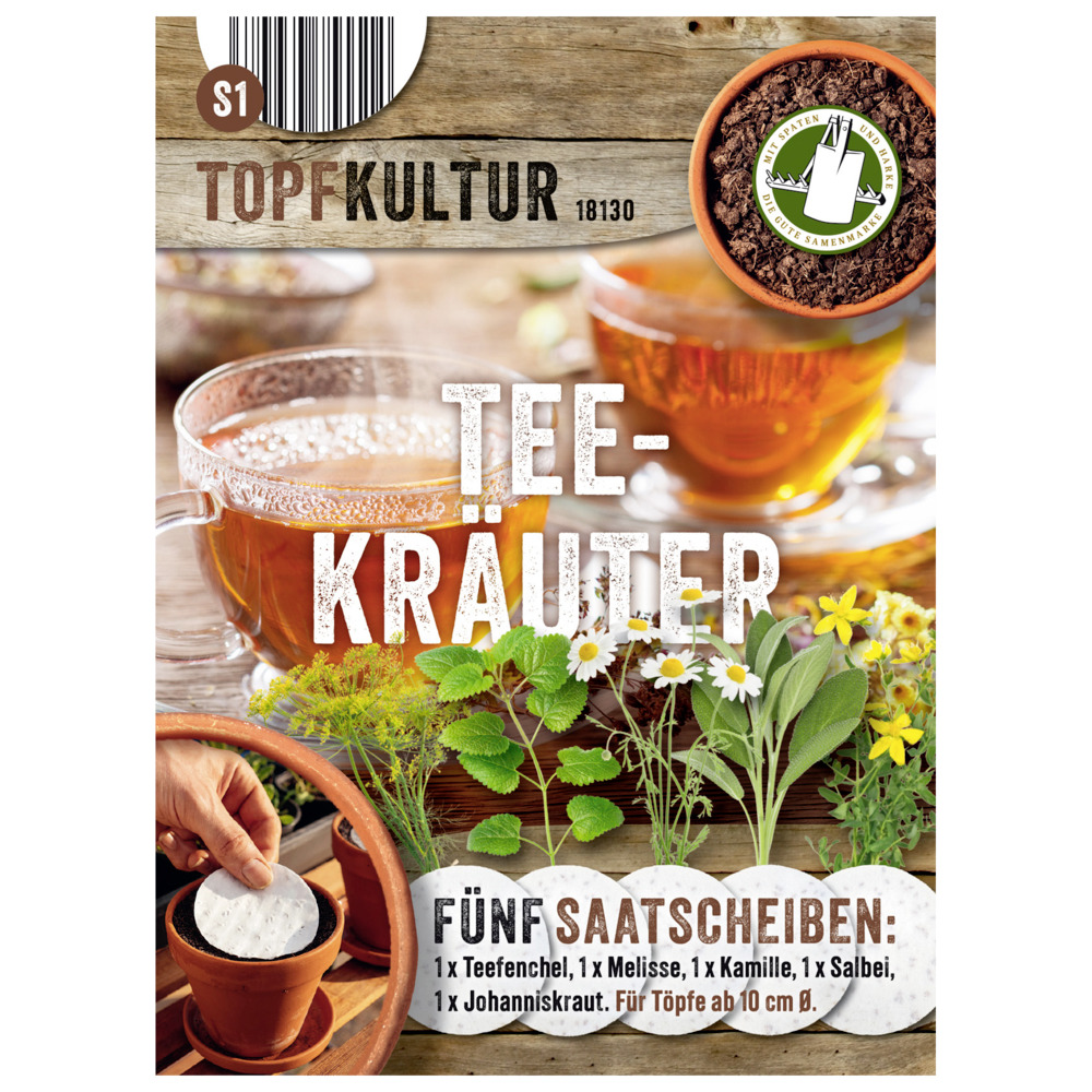 Saatscheiben Tee-Kräuter-Mix 5 Scheiben