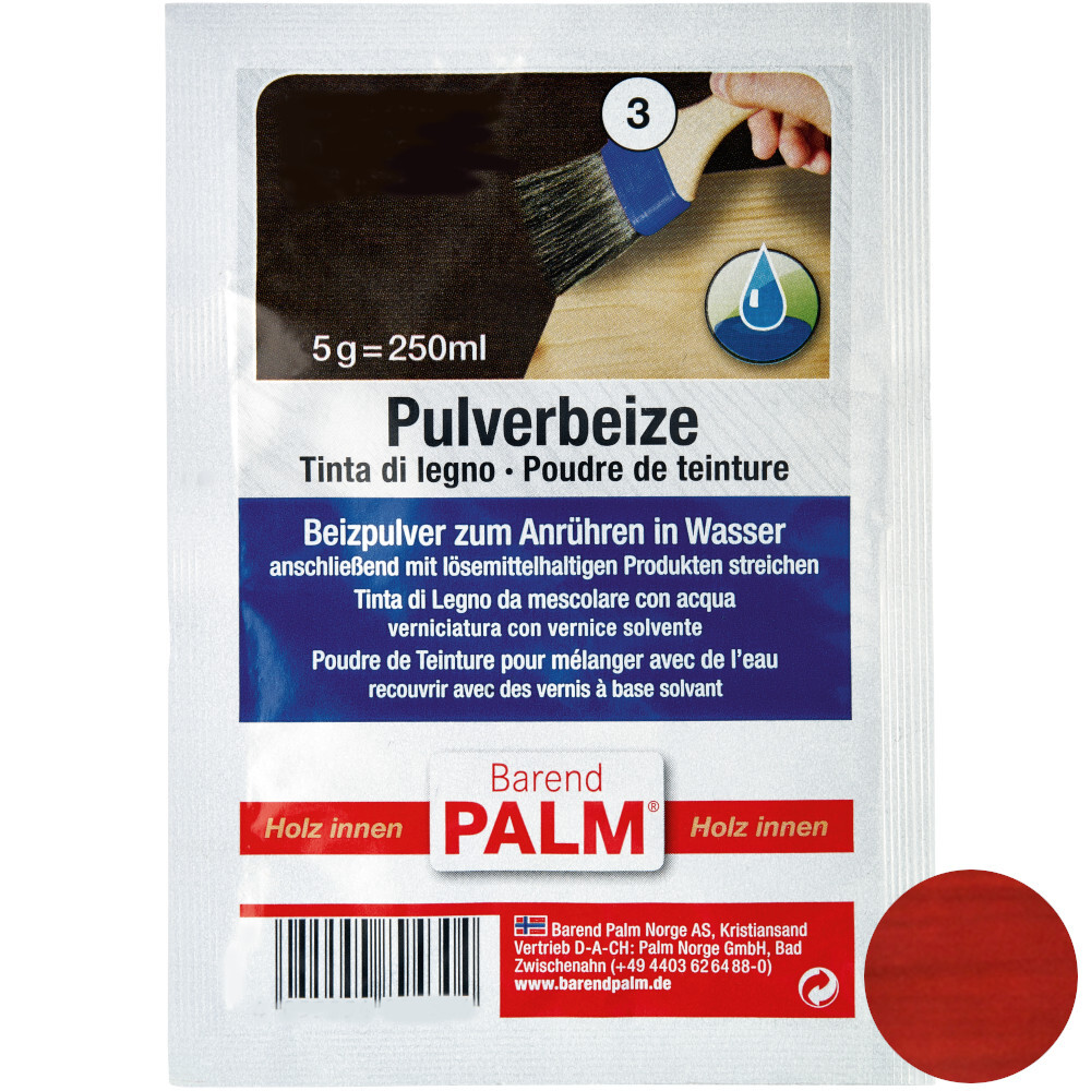 Barend Palm Pulverbeize 5 g Dunkelrot image number 0
