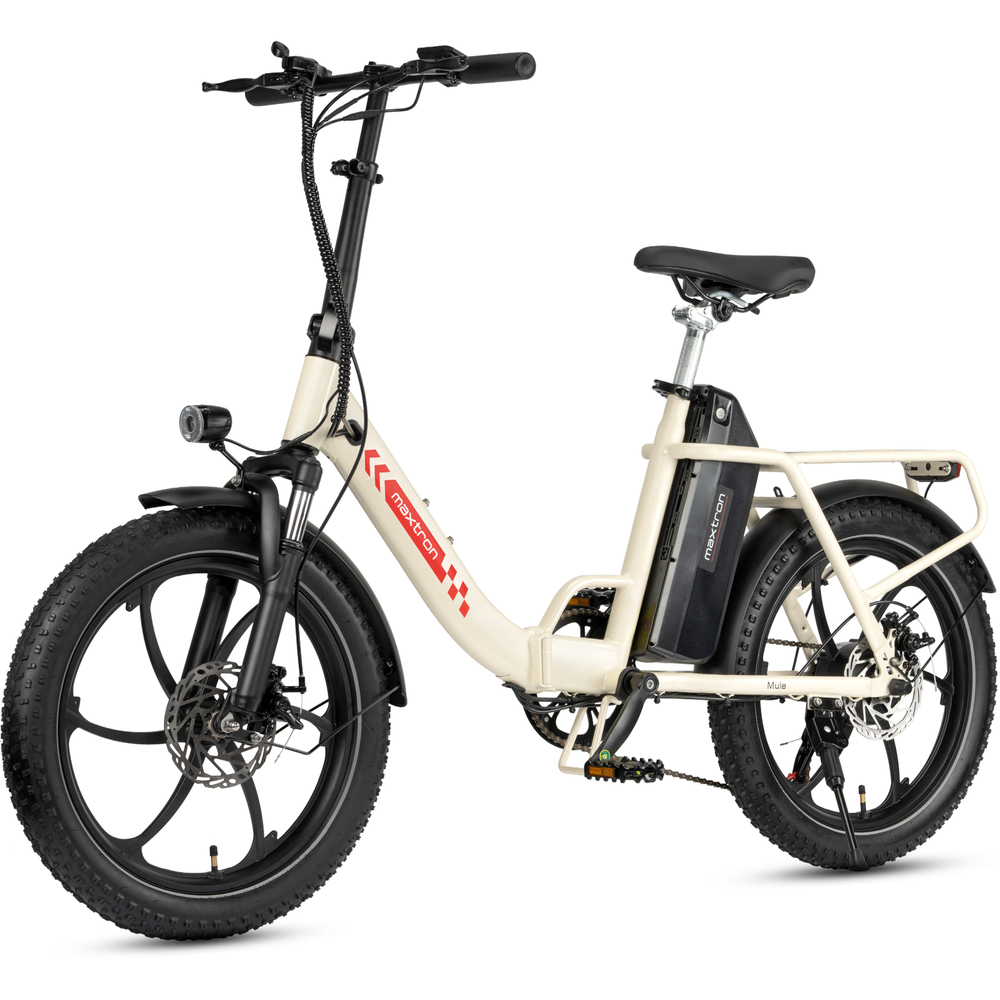 maxtron Falt-E-Bike "Mule" 20" creme-wei&szlig;