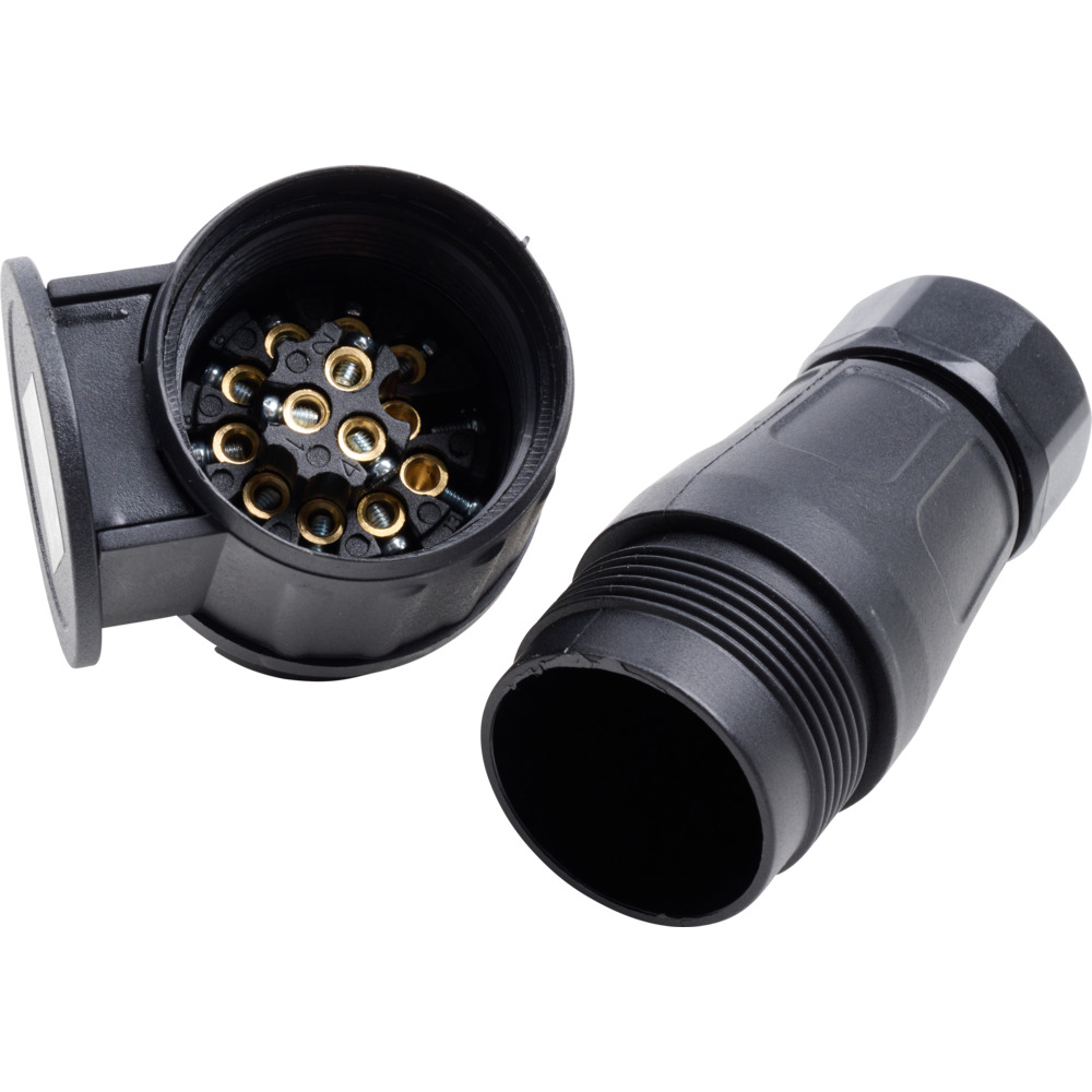 Anhängerstecker 13-polig 12V drehbar image number 1