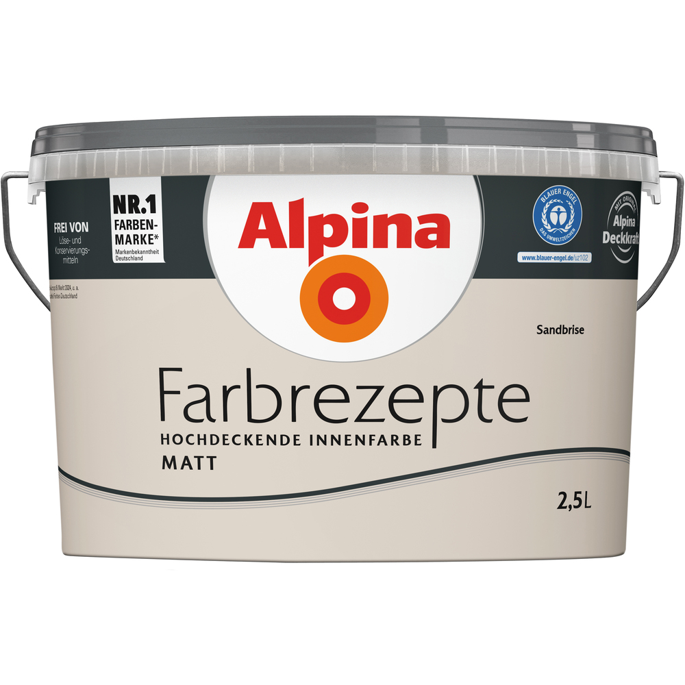 Alpina Farbrezepte "Sandbrise" matt 2,5 Liter image number 0