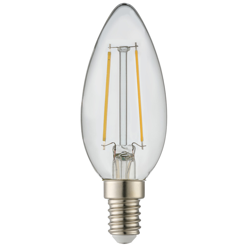 Avalux LED-Filament-Lampe klar 2,5 Watt in Kerzenform mit E14 Sockel image number 0