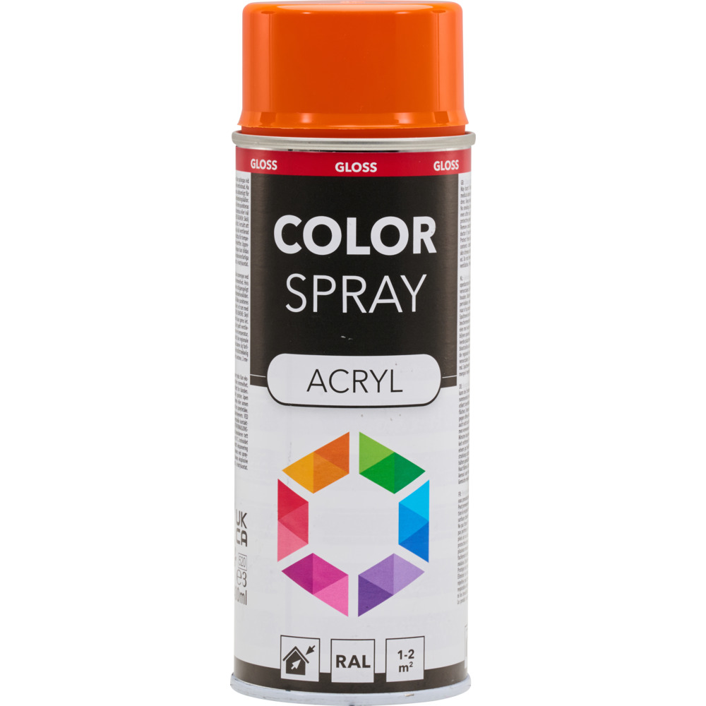 Lackspray gl&auml;nzend 400 ml Acryl RAL 2004 reinorange image number 0