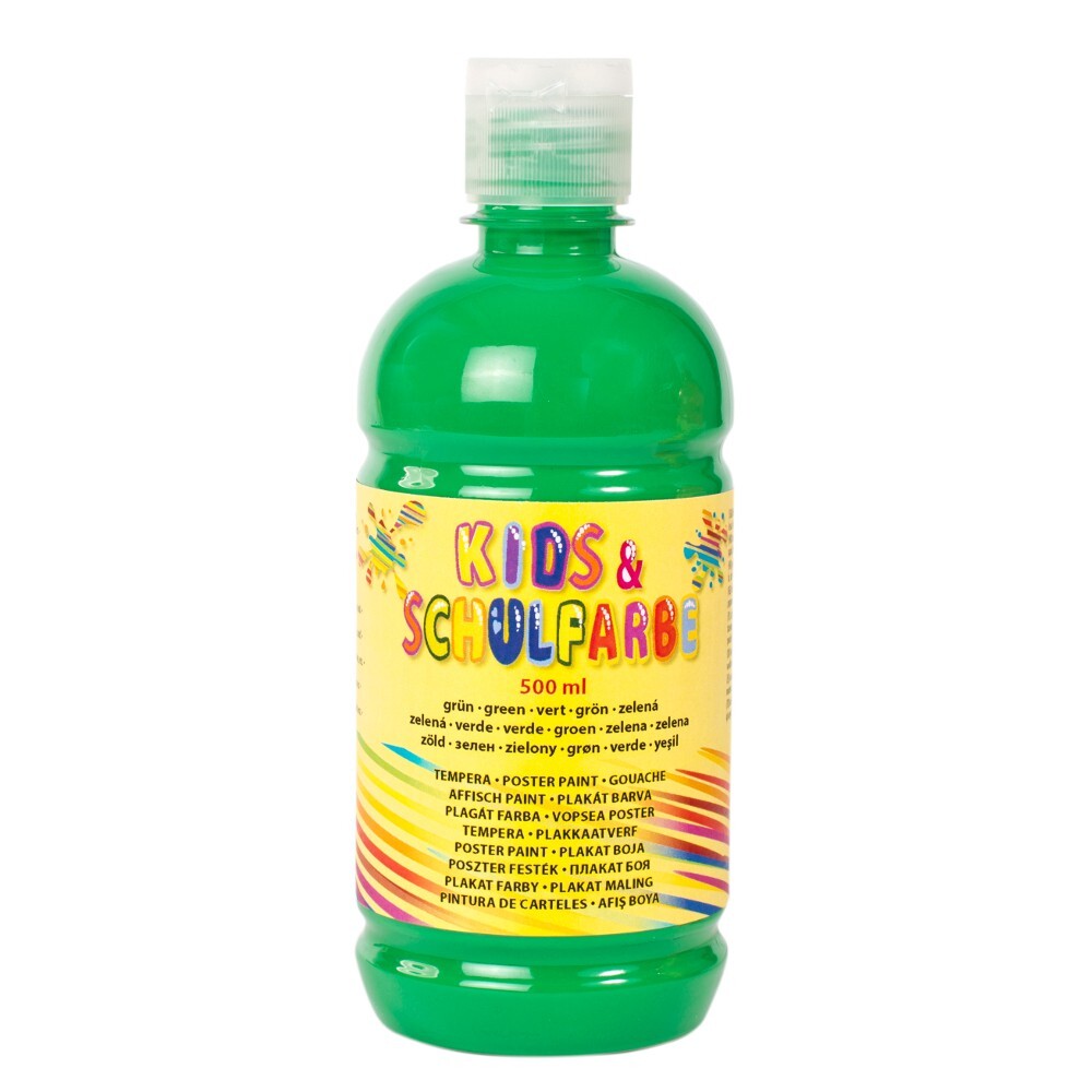 The Wall Kinderschulfarbe Tempera in Grün 500 ml