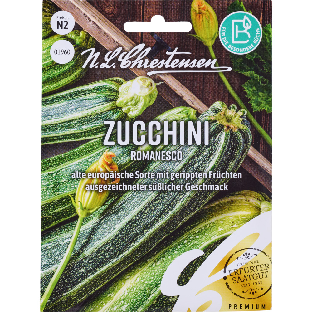 Saatgut Zucchini Romanesco image number 0