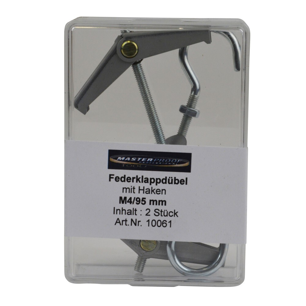 Federklappdübel mit Haken M4/95 mm 2 Stück image number 1