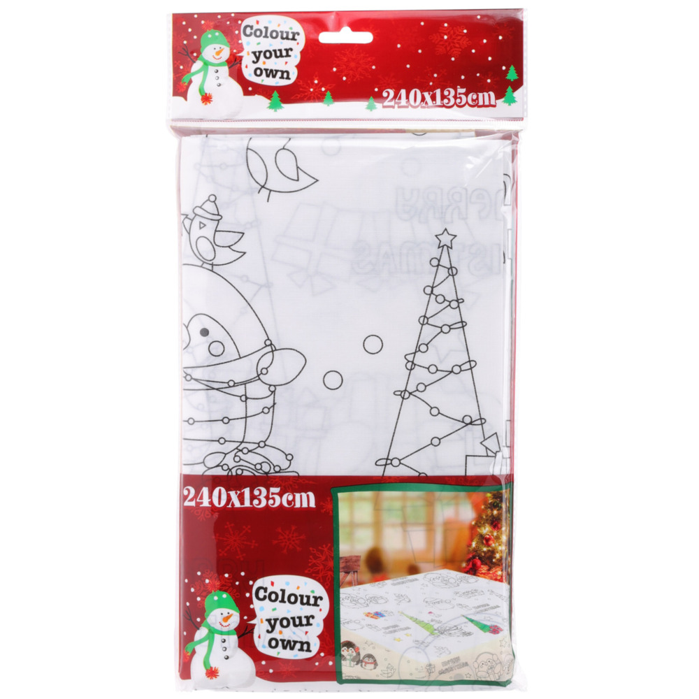Tischdecke bemalbar mit Weihnachtsmotiv image number 0