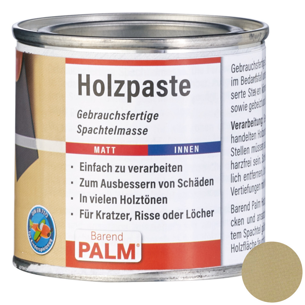 Barend Palm Holzpaste Eiche 150 g image number 0