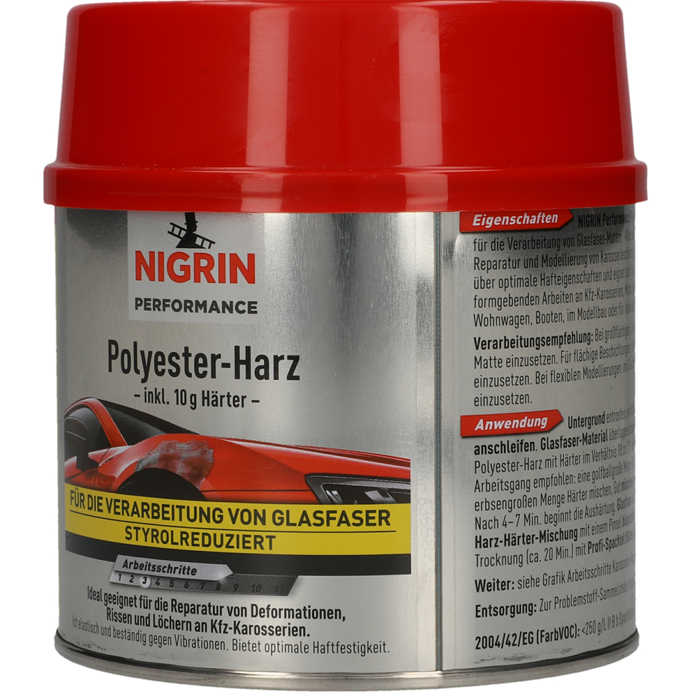 Nigrin Performance Polyester-Harz, 500 g image number 1
