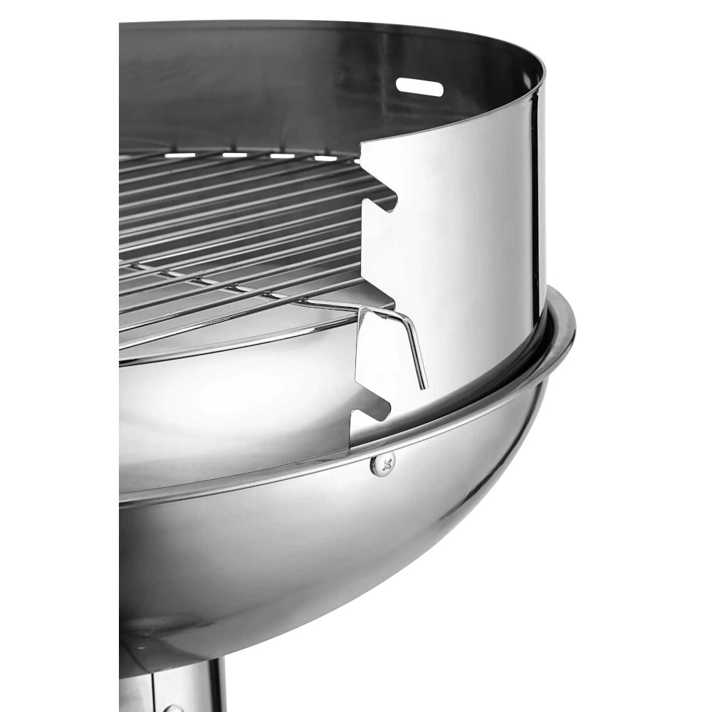 Säulengrill rund aus Edelstahl mit Bodenplatte image number 2