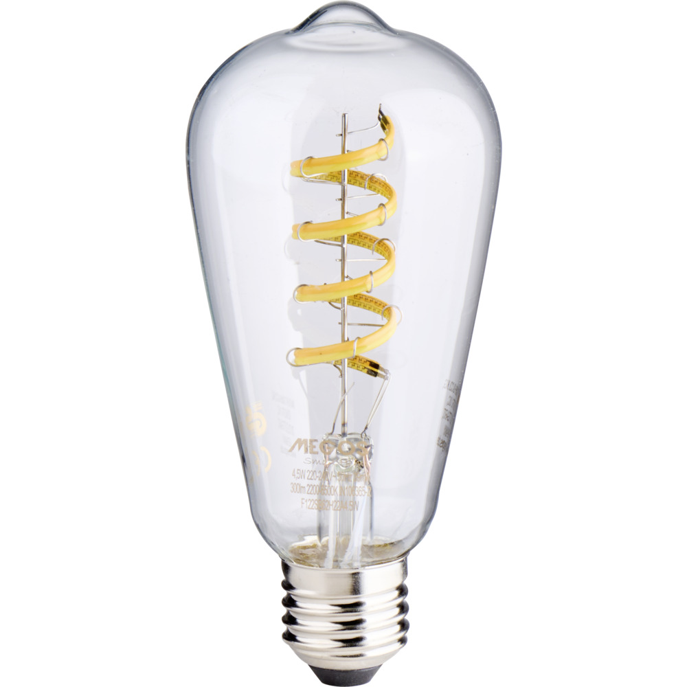 MEGOS LED Filament-Lampe 4,5 Watt mit E27 Sockel