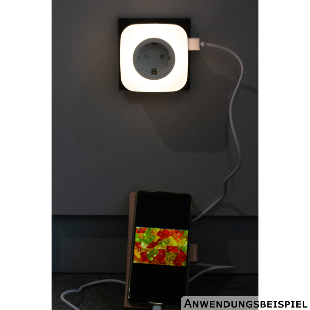 LED-Nachtlicht 3-in-1 mit D&auml;mmerungssensor USB-C USB-A image number 2