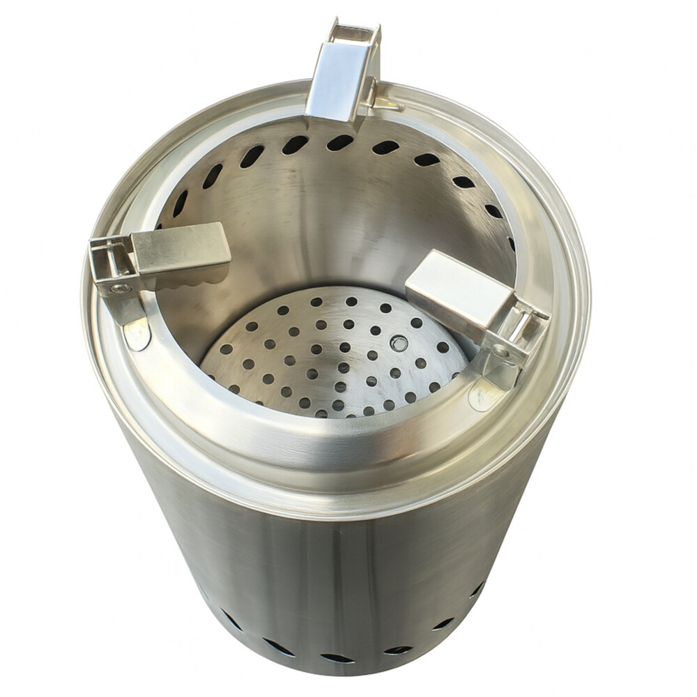 Tischfeuerstelle &bdquo;Feuerkuss&ldquo; aus Edelstahl image number 1