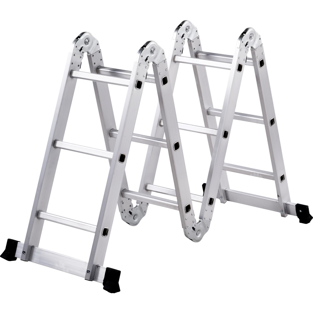 Aluminium Klappleiter 4x3 Stufen Höhe bis 3,6 m image number 2