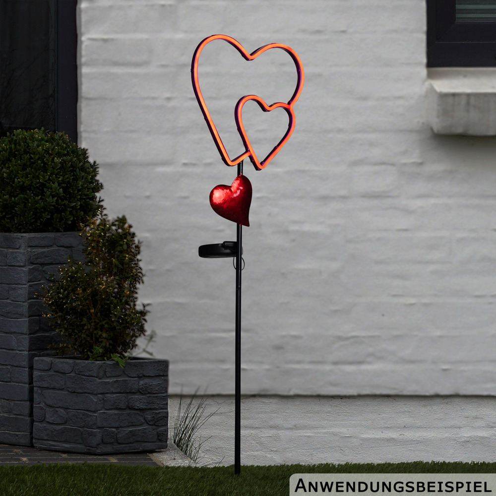 LED-Gartentstecker ''Herzen'' mit Timerfunktion image number 1