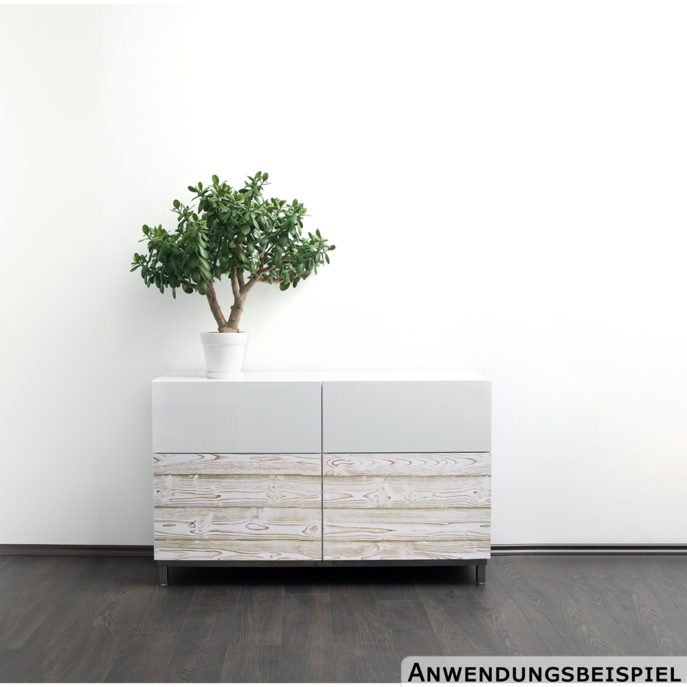 Klebefolie 200x45cm Holz Eiche weiss Dekofolie Selbstklebefolie Möbelfolie image number 1