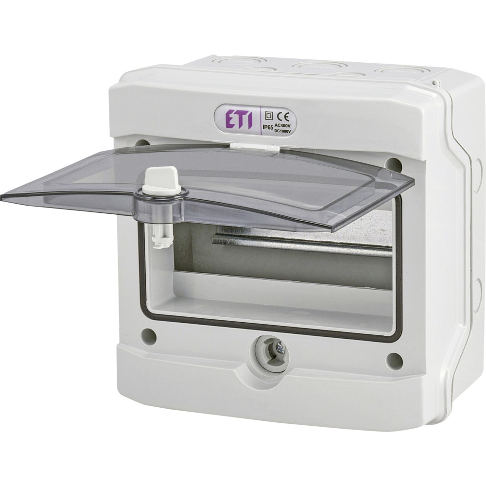Aufputz-Kleinverteiler 1x8 Module IP65 in Grau image number 0