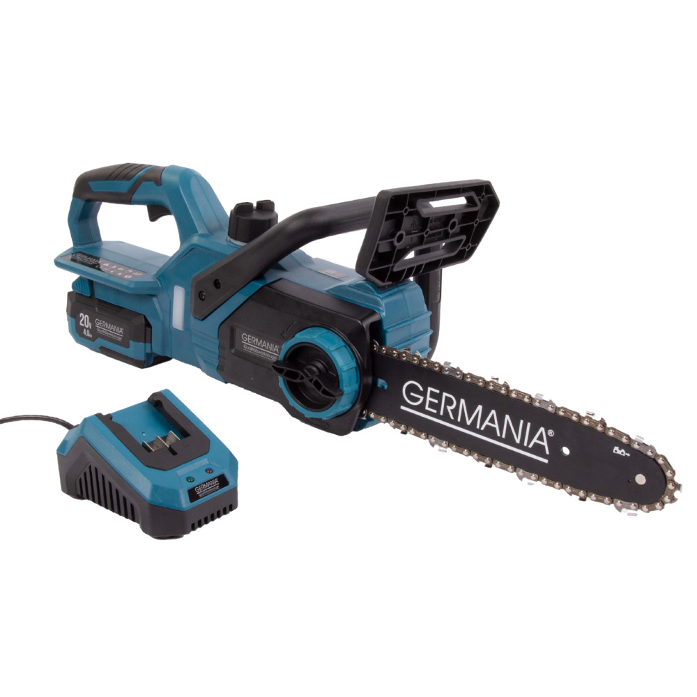 GERMANIA® Plattform 2.0 Akku Kettensägen-Set 20V 