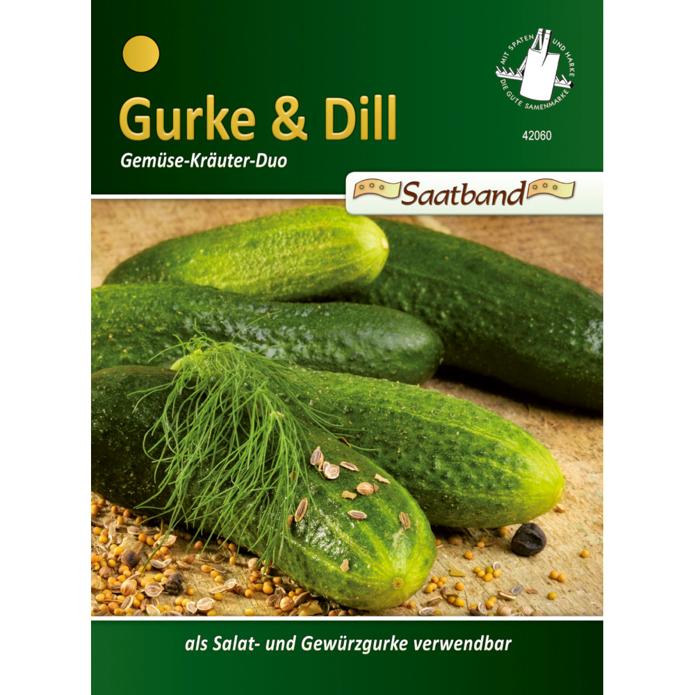 Saatgut Gurke und Dill Duo ca. 2 Meter Saatband