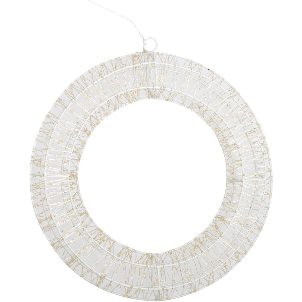 LED-Metall-Leuchtkranz Ø 36 cm, warmweiß