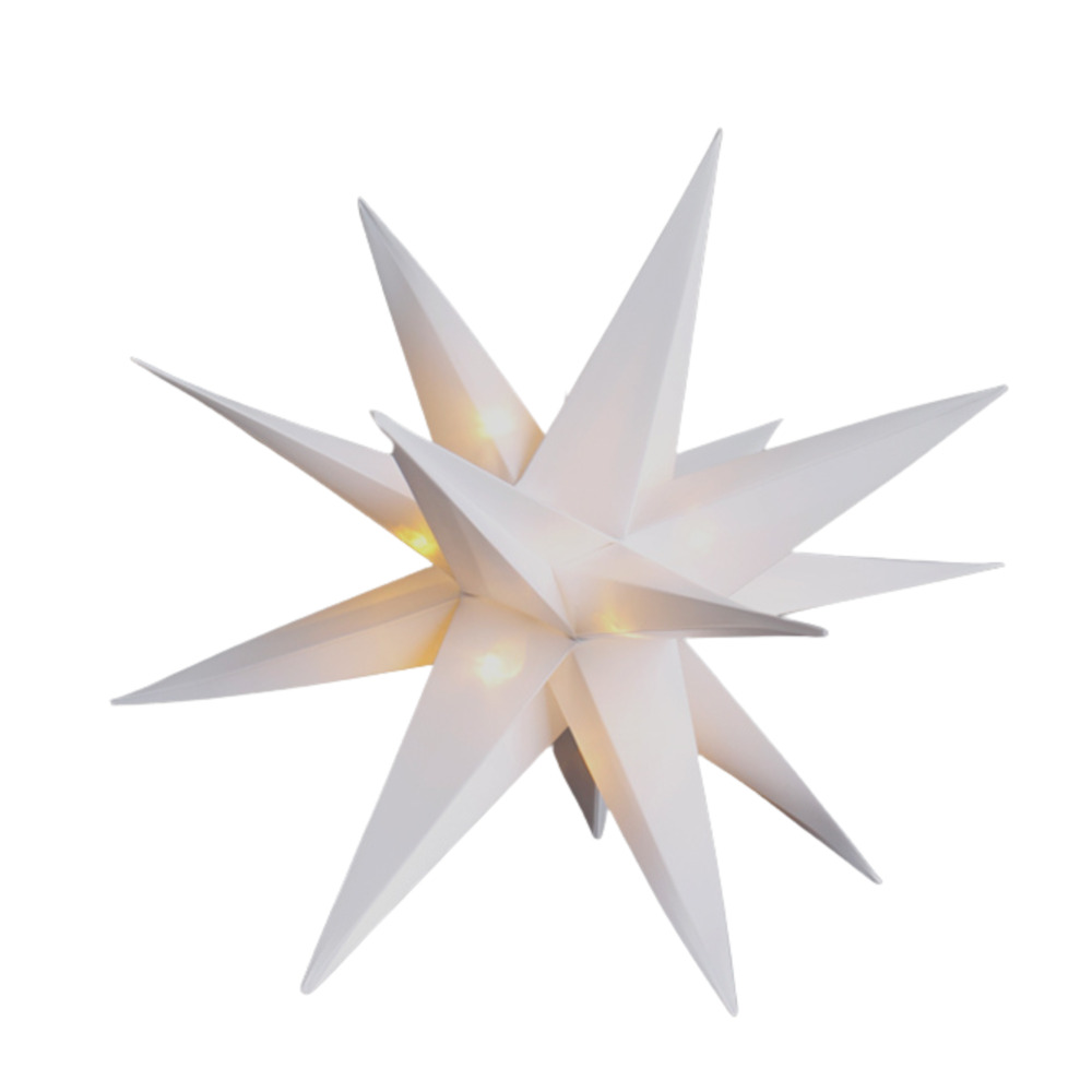 LED 3D Stern warmwei&szlig; &Oslash; 25 cm IP44