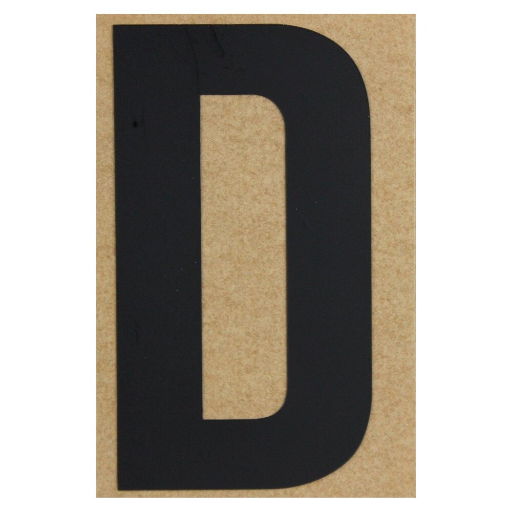 Klebebuchstabe D 100 mm schwarz image number 0